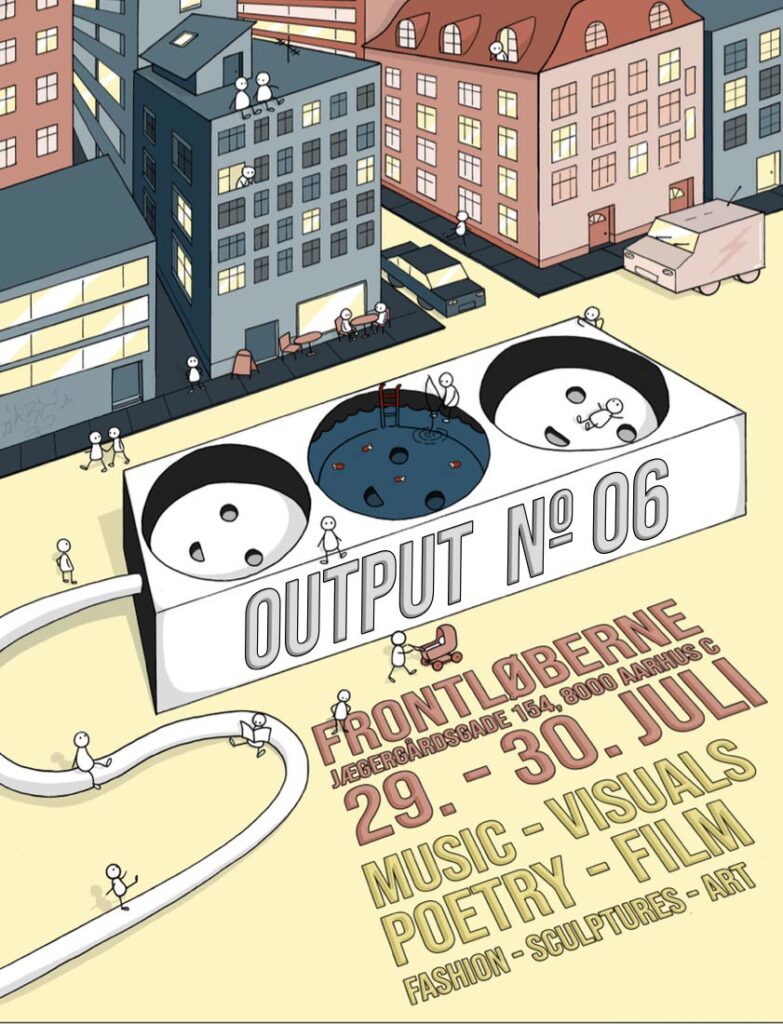output festival 6 poster drawing